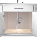 The Original Under Sink Mat - Adjustable Silicone mat, Waterproof Under The Sink Bathroom Vanity Mat, Under sink mats for kitchen waterproof - 28" x 19" or smaller