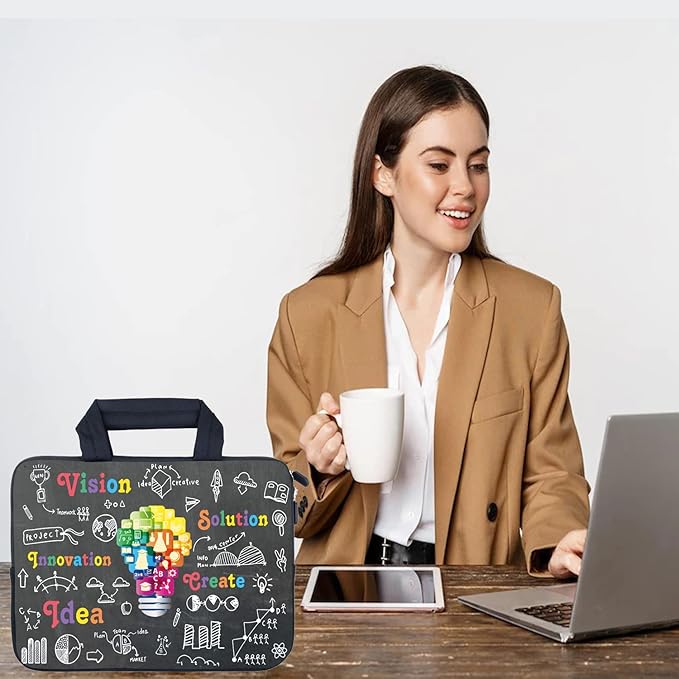 AMARY Laptop Sleeves 11.6" 12" Laptop Handle Bag Neoprene Notebook Carrying Pouch Chromebook Sleeves case Ultrabook Case Tablet Cover (Idea)