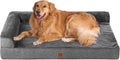 EHEYCIGA Extra Large Dog Bed Othorpedic, Memory Foam XL Dog Bed with Washable Removable Cover, Waterproof Pet Sofa Couch XLarge Size Dogs with Nonskid Bottom, 44x32x6.5, Dark Grey