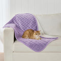Yaning Waterproof Blanket for Bed Couch Sofa Car, Soft Leakproof Dog Blanket with 3D Bubble Pattern, Reversible Water Proof Pet Blankets for Dogs Cats Puppies (30"x40", Dusty Purple)