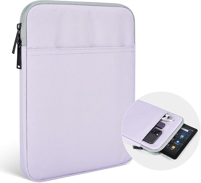 9.7-11" Tablet Carrying Sleeve Bag for Amazon Fire Max 11 Inch / 10.1" Fire HD 10 & 10 Plus/Fire HD 10 Kids & 10 Kids Pro,11" Inch iPad 11th / Pro M5 M4 / iPad Air 11 M3 M2 Protective Case(Purple)
