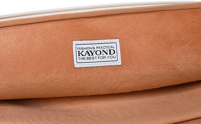 Kayond Canvas Water-Resistant KAYOND Nylon Fabric 15.6 Inch Laptop Sleeve case for 15 inch 15.4 inch 15.6 inch Notebook Computer (15-15.6 inch, White Camellia)