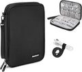 Zealearn Cord Organizer Travel, Cable Bag, Electronics Organizer Travel Case, Tech Carrying Pouch, Charger Carrying Case, Tech Gifts, Black 11B