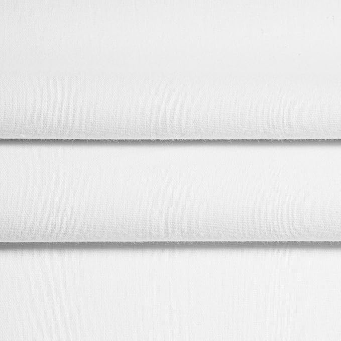 Zoblise 100% Cotton Muslin Fabric: 10 Yards x 59" Color Muslin, 100% Cotton Fabric, for Sewing Draping Material (White)