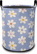 Laundry Basket-Groovy Daisy Flowers Foldable Waterproof Oxford Cloth Funny Tote Bag Laundry Hamper Clothes Storage Bucket Organizer For Bathroom/Laundry Storage/Bedroom Storage Basket