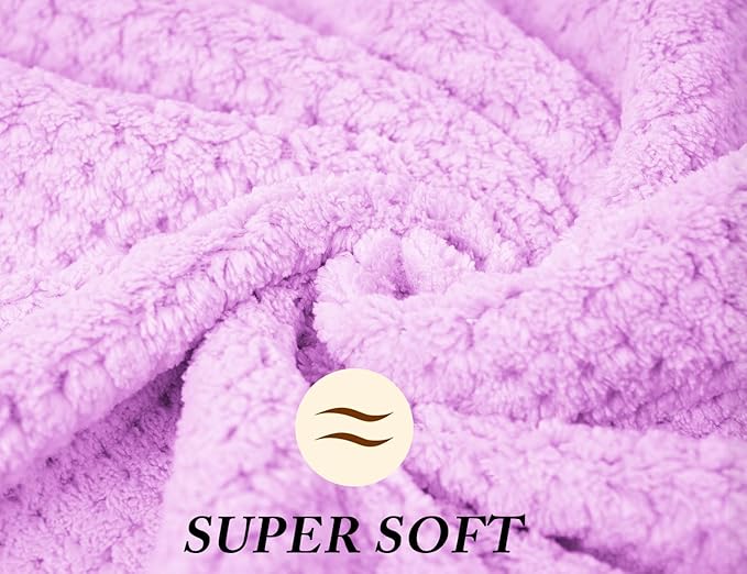 Wuwahold Microfiber Hair Towels, Waffle Hair Towel Set, Super Soft Highly Absorbent, Sturdy Quick Drying Turbans for Long, Thick, Curly Hair (5 Pack, 40" x 20")