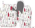 Christmas Tree Oven Mitts and Pot Holders Set, 4pcs Silicone Grey Beige Red Christmas Tree Oven Glove for Kitchen Heat Resistant Stars Snowflake Oven Mitts and Potholders Non-Slip for BBQ