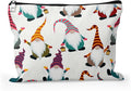Cafl Happy Gnomes Makeup Bag Travel Large Gnome Cosmetic Bag Organizer toiletry Essentials Jewelry Zipper Bag Gift For Women -10×8 inch
