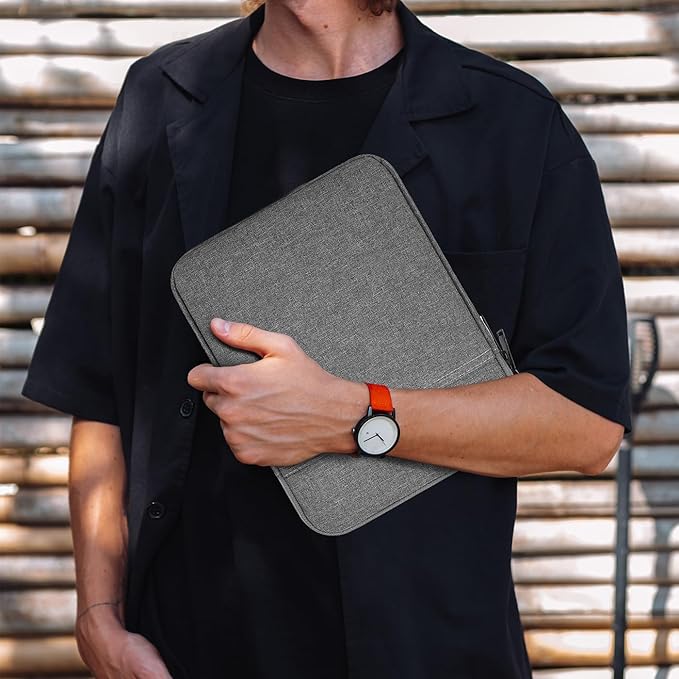 9.7-11 Inch Tablet Sleeve Case Bag Compatible with Amazon Fire Max 11 Tablet / 10.1" Fire HD 10 Plus/Fire HD 10 Kids Pro,iPad Pro 11-inch M5 M4/Air M3 M2/iPad 11th Protective Carrying Bag(Grey)