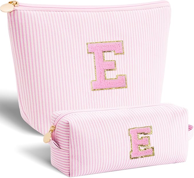 Btffitting Room Essentials for Girls Teen Girl Travel - Easter Basket Stuffers Birthday Gifts for Girls Teens Kids Daughter Sister Her,Cute Trendy Stuff Makeup Bag Set Cosmetic Bag - Pink,E