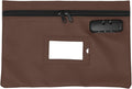 GIDABRAND Medicine Bag with Lock | 12x8 Inch Med Bag | Medication Bag for Traveling | Small Pills Organizer (Dark Brown)