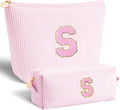 Btffitting Gifts for Girls Teens Kids - Birthday Gift for Daughter Sister Her,Travel Essentials,Teen Girl Essentials,Cute Trendy Stuff Makeup Bag Set Cosmetic Bag - Pink,S