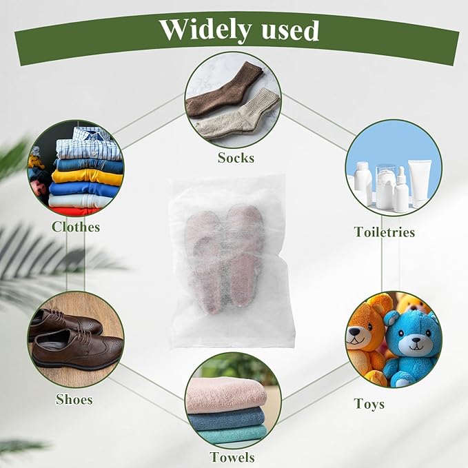 200 PCS Dust Proof Shoe Bag Non Woven Dust Bags Drawstring Storage Bag Breathable Dust Bags with Rope Non Woven Fabric Handbag Portable Storage Organizer for Men Women Handbag Purse Shoes-19x12 Inch