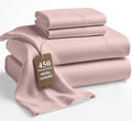 LANE LINEN King Size Bed Sheets – 450 Thread Count Long-Staple 100% Cotton, Naturally Cooling Sheets King Size, Value for Money Bedding, Low Pill & Fade Resistant, 15" Deep Pocket – Sepia Rose
