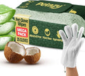 Petazy Pet Glove Wipes for Dogs & Cats – 25 Pack | Hypoallergenic, No Rinse, Extra Thick Cleaning Gloves with Aloe & Coconut Oil | Paws, Face, Ears & Butt | Travel Friendly, Gentle & Safe