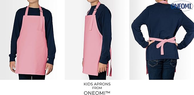 Kids Apron, Small, 100% Cotton With An Adjustable Strap to fit All Ages