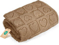 gogobunny Calming Plush Dog Cat Blanket 300GSM Coral Fleece, Ultra-Soft Machine Washable Pet Bedding for Small Medium Dogs Cats Puppies Kittens (Brown, 25x35)