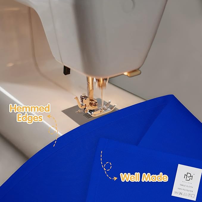 BRILLMAX 8 Pack Royal Blue Tablecloths 70 x 120 Inch for 6ft or 8ft Rectangle Tables - Rectangular Bulk Linen Polyester Fabric Washable Cloth Cover for Wedding Reception Banquet Birthday Party