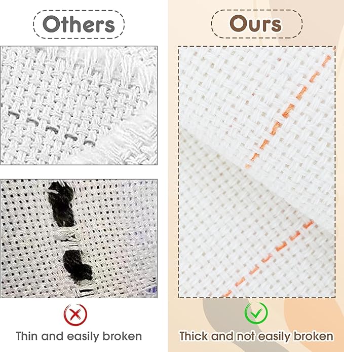 3Pcs 80"x40" Inch Large Overlocking Tufting Cloth with Marked Lines, Primary Monks Cloth for Tufting Gun, Cotton Punch Needle Embroidery Fabric for Rug Tufting