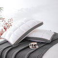 YOUR MOON Soft Pillow Queen Size Set of 2, Super Soft Support Down Alternative Pillow 2 Pack, 100% Cotton Shell Luxury Comfy Fluffy Bed Pillows for Sleeping (White)