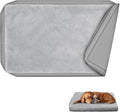 Explore Land Waterproof Dog Bed Cover Machine Washable Fluffy Dog Bed Replacement Cover, 36Lx27Wx4H inch, Gray