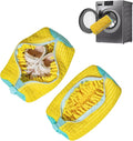 Shoe Washing Machine Bag: Shoe Washing Bag Keeps Clean - Reusable Laundry Shoe Bag for Sneaker Tennis Shoes Unstain Cleaner Kit(Yellow Children 2 Pcs)