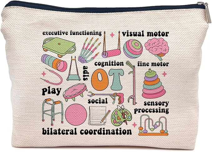 IWXYI Occupational Therapy Gifts,Occupational Therapy Makeup Bag,Occupational Therapist Make up Bag,Therapist Gifts,Ot Gifts,Gifts For Occupational Therapy
