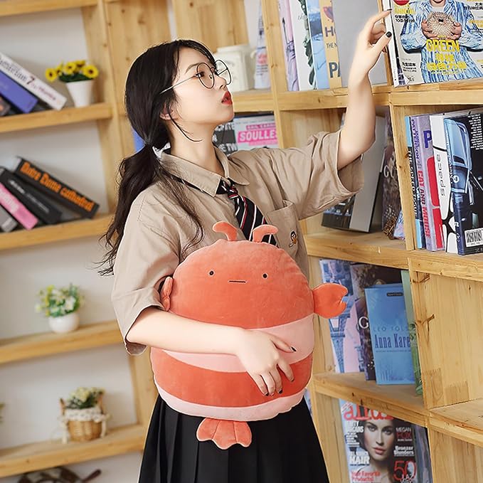 Zielind Lobster Plush Pillow, 16 inch Lobster Stuffed Animal Plush Toy Cute Plush Animal Pillows for Birthday, Valentine, Christmas