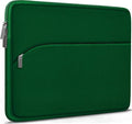 Laptop Sleeve 15.6 inch, Durable Portable Monitor Protective Cover with Front Pocket, Traveling Laptop Case Compatible for HP, Dell, Asus, Lenovo, Dark Green