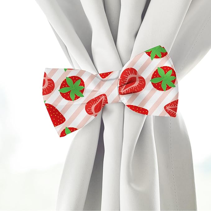 JarThenaAMCS 12Pcs Strawberry Cotton Fabric Bundles 18 x 22 Inch Strawberry Flower Plaid Fat Quarters Colorful Sewing Fabrics for DIY Craft Party Decor