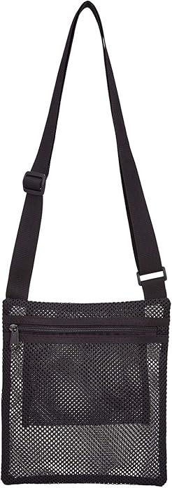 USPECLARE Heavy Duty Semi-Transparent Mesh Purse See Through Mesh Crossbody Bag