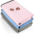 Wipela 3Pieces Microfiber Pet Bath Towel Dog Towel.Dog Towel Soft Absorbent Drying for Small Medium Large Dogs and Cats with Great for Bathing and Grooming (35 x 20 Inch 3 Colors)