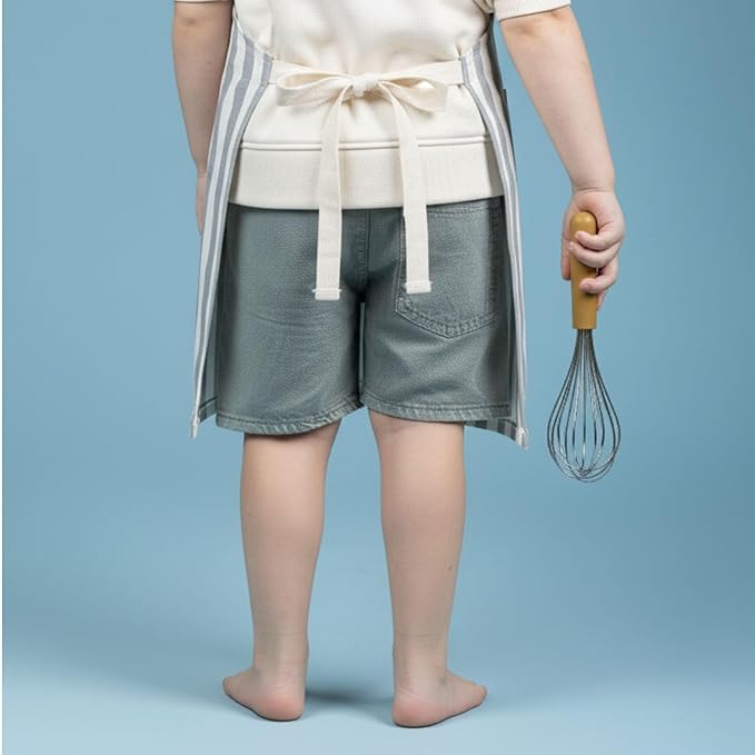 Tampoco Design Kids Apron – 100% Cotton, Adjustable & Machine Washable – for Baking, Cooking, and Crafts – Ages 5–11
