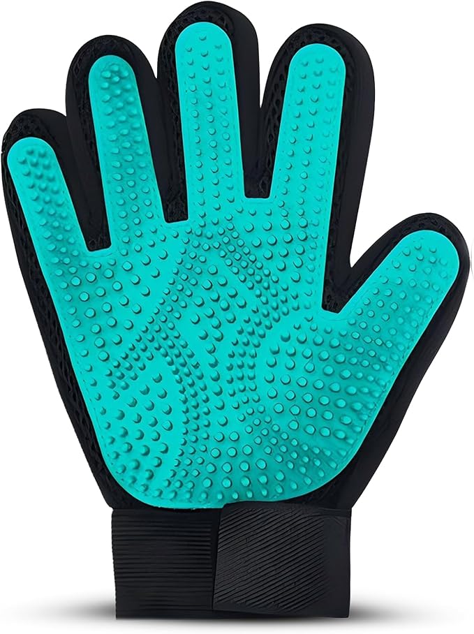 Petandzy Pet Hair Removal Glove for Dogs & Cats – Dog Grooming Gloves for Shedding, Pet Hair Remover Glove – Pet Grooming Gloves, Cat Grooming Gloves & Cat Brush Glove – Dog Bath and Washing Gloves