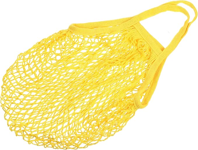MECCANIXITY Cotton Mesh Bag Reusable Washable Mesh Net String Grocery Bags Organizer for Fruits Vegetables Shopping