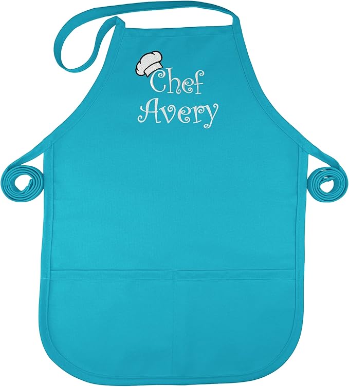 Personalized Kids Apron | Kid or Toddler Apron Sizes | Choice of Color and Thread