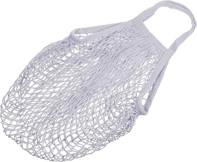 MECCANIXITY Cotton Mesh Bag Reusable Washable Mesh Net String Grocery Bags Organizer for Fruits Vegetables Shopping
