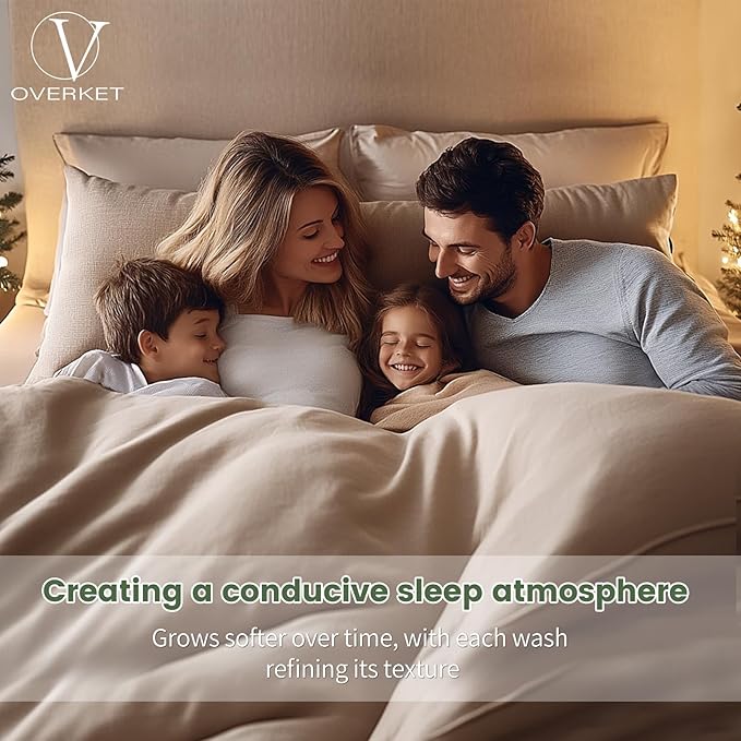 100% Linen Sheets Queen Size,Breathable & Durable 4-Piece Bed Flax Sheet Set,Soft All-Season Bedding for Hot Sleepers 16" Deep Pocket Oeko-TEX Certified,（Queen, Sage Green）