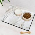 Dog Food Mats for Floors Absorbent, Pet Cat Food Mat - Quick Dry Dog Bowl Mats for Food and Water, Eco-Friendly Boho Pet Supplies