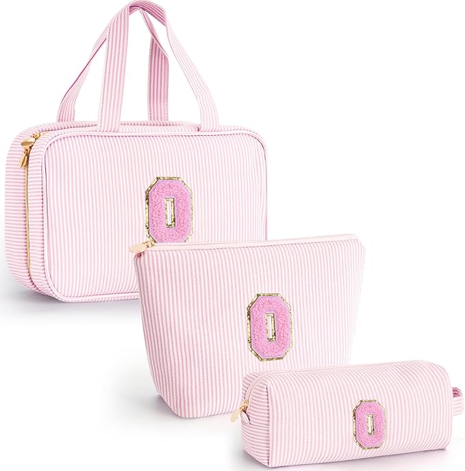 Fystdtote Mothers Day Gifts for Mom - Small Toiletry Makeup Bag Pouch for Sister Friend Female Her Mom | Birthday Gifts for Women Mom In Law | Makeup Bag Set Cosmetic Bag - Pink O