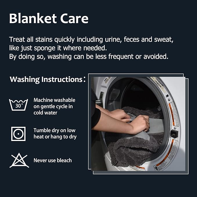 Kritter Planet Waterproof Pet Blanket for Bed, Reversible Sherpa Fleece Protector Couch Cover for Pets, Liquid Proof Furniture Protector for Medium Large Dogs