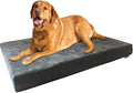 Dogbed4less Heavy Duty Orthopedic Memory Foam Pet Bed with Waterproof Internal Case + 2 Washable Microsuede External Cover for Large Dog