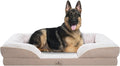 PetFun XL Orthopedic Dog Beds Large Sized Dog - Washable Large Dog Cat Bed Waterproof, Comfort Dogs Couch Sofa with Washable Removable Cover, Pet Bed with Nonskid Bottom, Beige, 42"