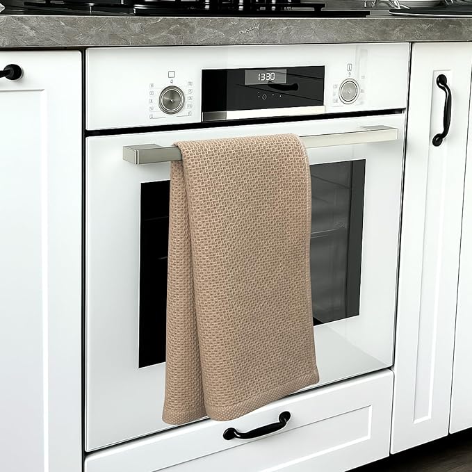FreeNook 100% Cotton Waffle Weave Kitchen Towels, 4 Pack Dish Cloths for Washing Dishes, Ultra Soft Absorbent Dish Towels, Quick Drying Kitchen Rags, 13 x 28 Inches, Mixed Color