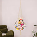 Stuffed Animal Storage Toy Storage Organizer Stuffed Animal Hammock Corner Toy Display Net Plush Toy Holder for Nursery Playroom Kid Bedroom Boho Wall Decor
