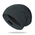 OLESILK 100% Mulberry Silk Bonnet for Sleeping Women, Silk Hair Wrap for Sleeping, Silk Sleep Bonnet for Women&Men, Real Silk, Not Satin, Dark Grey