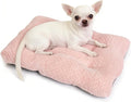 Necesitar 18 inch Dog Crate Bed Dog Mats for Sleeping,Up to 10 lbs Fluffy Pink Puppy Pad XXS