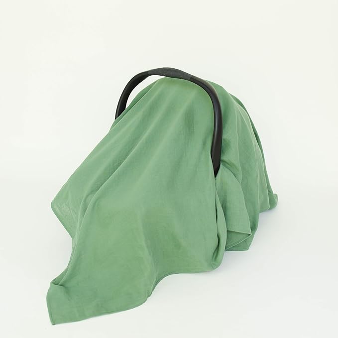 Leyl&Ari Muslin Swaddle Baby Blanket | 100% Organic Cotton Recieving Wrap (47"X47", Sage Set)