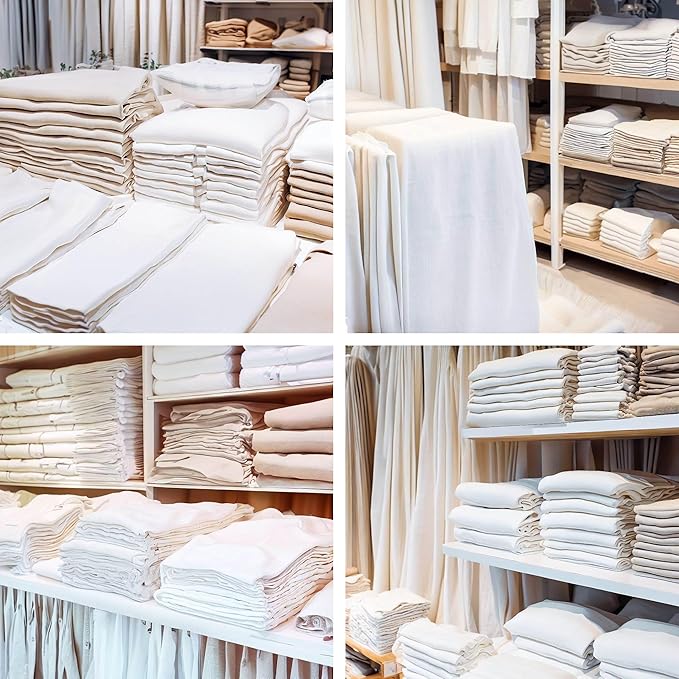 Barcelonetta | Linen Fabric | Natural Linen Cloth | Embroidery, Sewing | Soft, Breathable | 55" Wide | 70% Linen, 30% Rayon | Hemp, Jute, Needlework, Lining (Rust, 5 Yard)