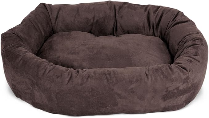 Majestic Pet Villa 40 Inch Shredded Memory Foam Dog Bed for Large Sized Dog 40x29x9 Inch–Orthopedic Pet Bed with Removable Washable Cover-Washable Large Puppy Mat with Head Support-Azure